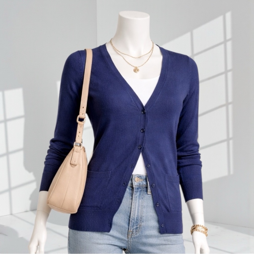 Forever 21 Navy Women's Cardigan Sweater
